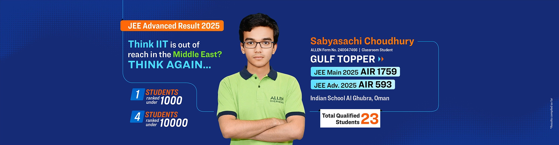 JEE (Adv.) Result 2025-26