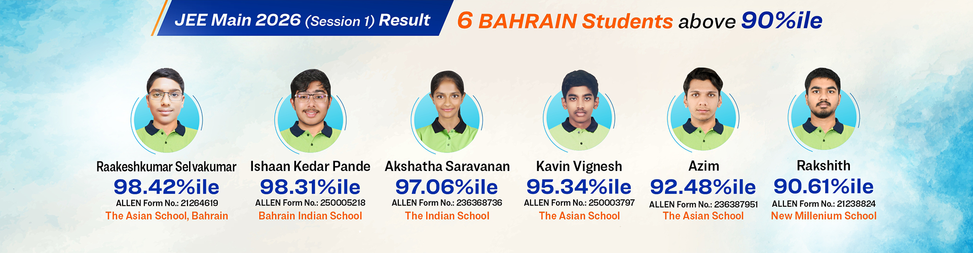 JEE Session 1 2026 Result BAHRAIN