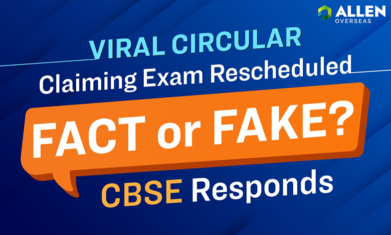 Viral CBSE Circular on Exam Reschedule