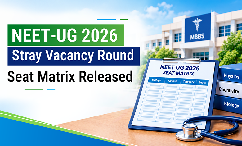 NEET UG 2026 Stray Vacancy Round Seat Matrix Released: Check 4,068 Vacant Seats